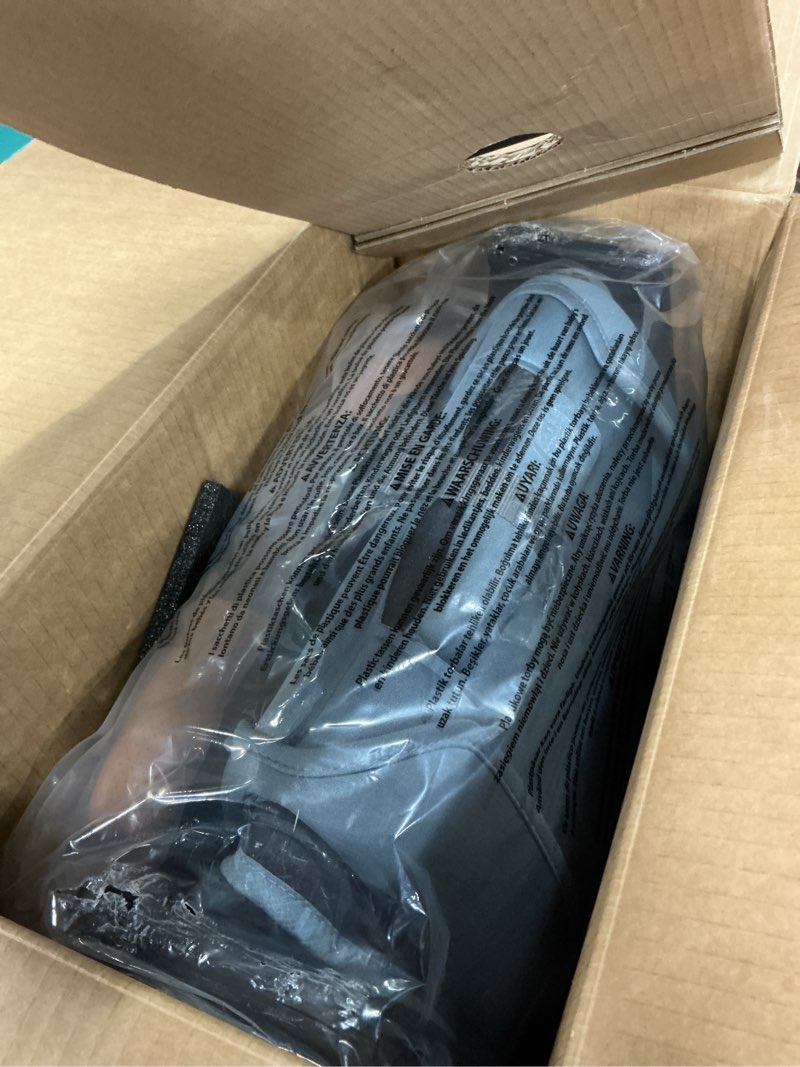 Condition photo showing Good Condition for uppababy minu v3 travel stroller | lightweight + compact design | one-hand fold + unfold | from birth + overhead compatible | dillan (stone blue/carbon frame/sand leather)