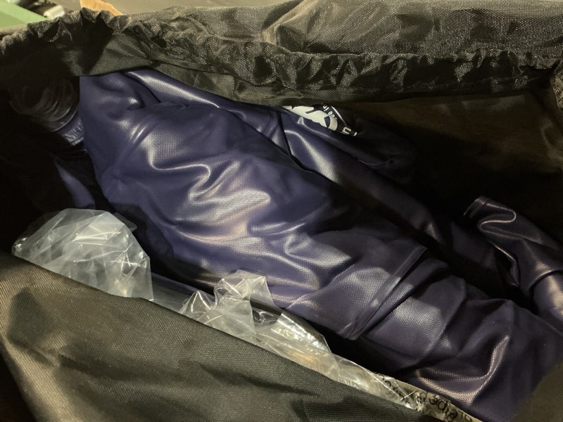 Condition photo showing Good Condition for Self-Inflating Car Air Mattress for Tesla Model Y 2025 2024-2020/Model Y Juniper Outdoor Camping Air Bed with 2 Pillows Built-in Pump Air Couch Mat Flocking Air Cushion Model Y Accessories(Beige&Blue) For Tesla Model Y 2020-2025 2026 Grey With Blue