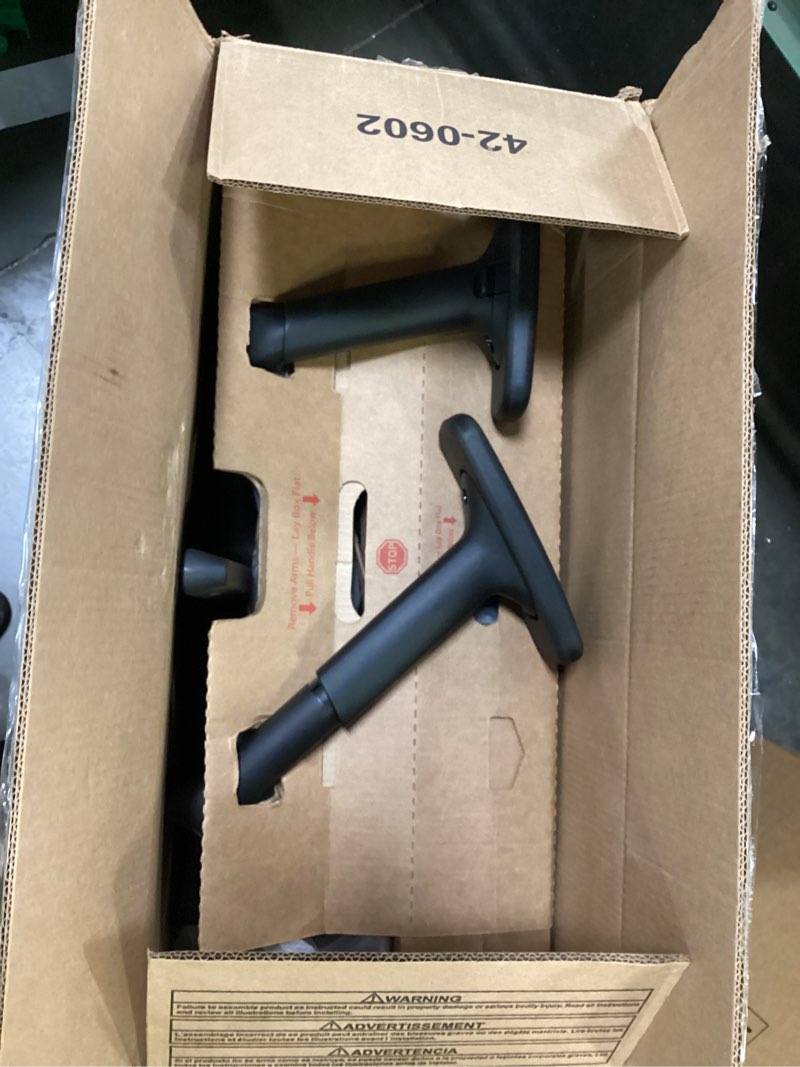 Condition photo showing New/Like New for hon ignition 2.0 mid?back ergonomic office chair, mesh task seating with lumbar support, advanced synchro?tilt, height and width adjustable arms, black frame, black black frame - advanced tilt black
