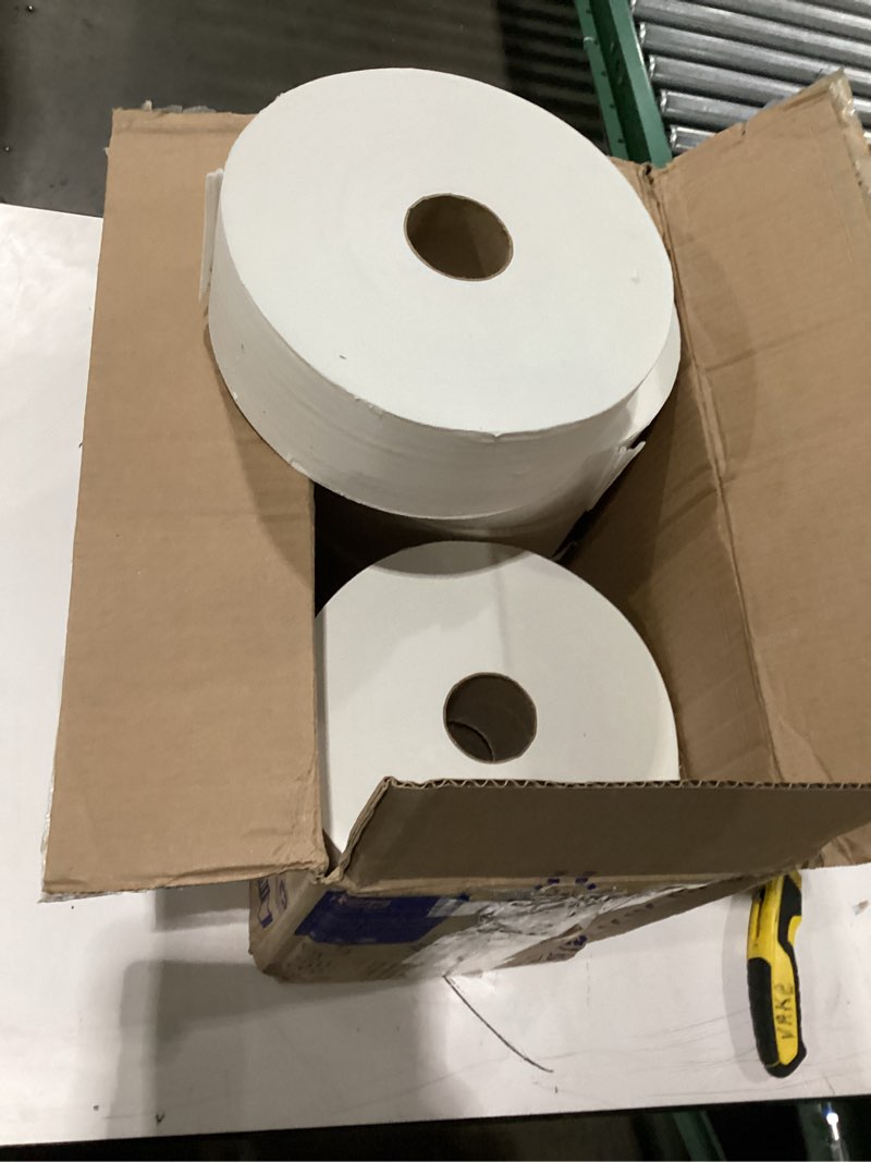 Condition photo showing New/Like New for Tork Jumbo Toilet Paper Roll White T1, Advanced, 2-ply, 6 x 1600 feet, 12021502, 6 Count (Pack of 1) 6 roll (Pack of 1)