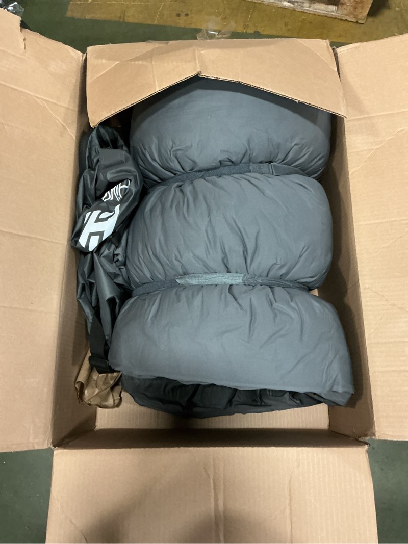 Condition photo showing As Is for Hikenture 4" Thick Self Inflating Sleeping Pad, Foam & Air Camping Mattress, 9.5 R-Value Insulated Sleeping Mat, Portable All Season Camping Pad for Tent, Car, Cot, Truck Full (80"×53") Electric Pump