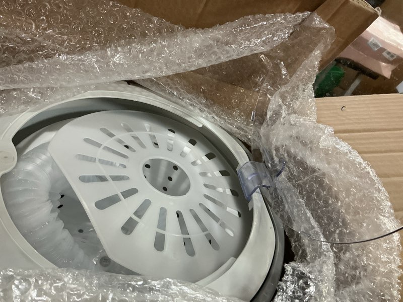 Condition photo showing As Is for Manual Clothes Dryer Portable Mini Dryer Compact Spin Dryer Non electric Laundry Dryer for RV, Camping, School, Apartment, Dorm