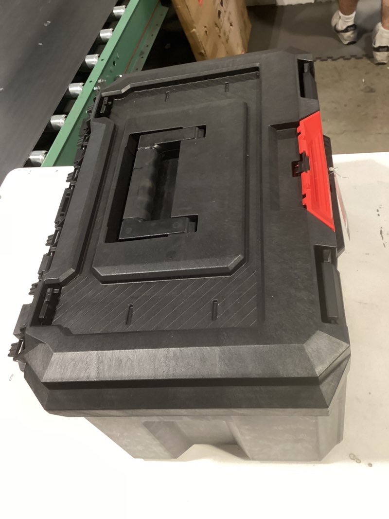 Condition photo showing Good Condition for craftsman tradestack pro 21.6-in black structural foam tool box cmst21430