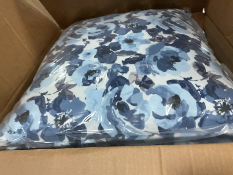 Condition photo showing Good Condition for arden outdoor deep seat cushion set, 24 in x 24 in, weather-proof, rain-proof, fade resistant patio cushion for chair, sofa, and couch blue garden floral polyfill blue garden floral 1 pack