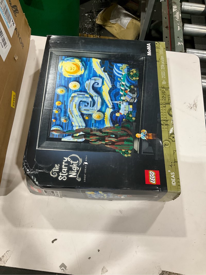 Condition photo showing New/Like New for lego ideas vincent van gogh the starry night - building set for adults, ages 18+ - beautifully detailed home wall art decor - gift for men & women - 21333 standard packaging