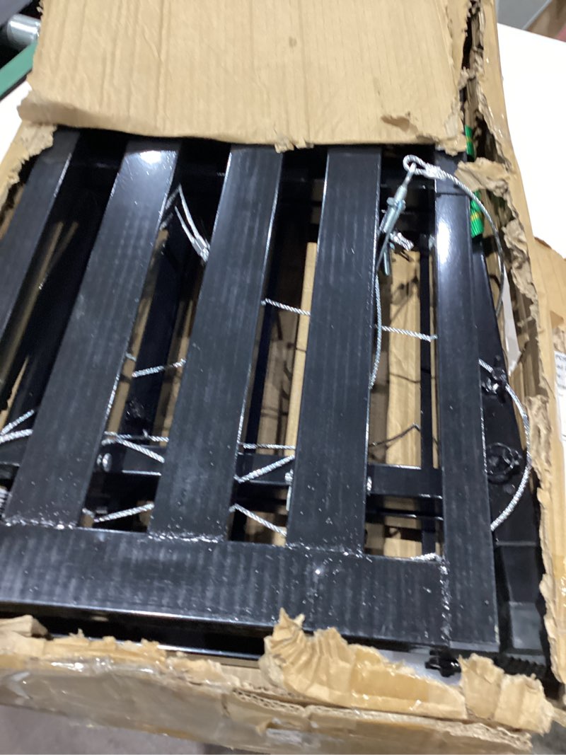 Condition photo showing New/Like New for foldable scaffolding platform 70.8 x 15.8 in portable work platform adjustable height 35.4" to 57.5" heavy duty 800 lbs capacity industrial ladder for painting, wiring, home improvement