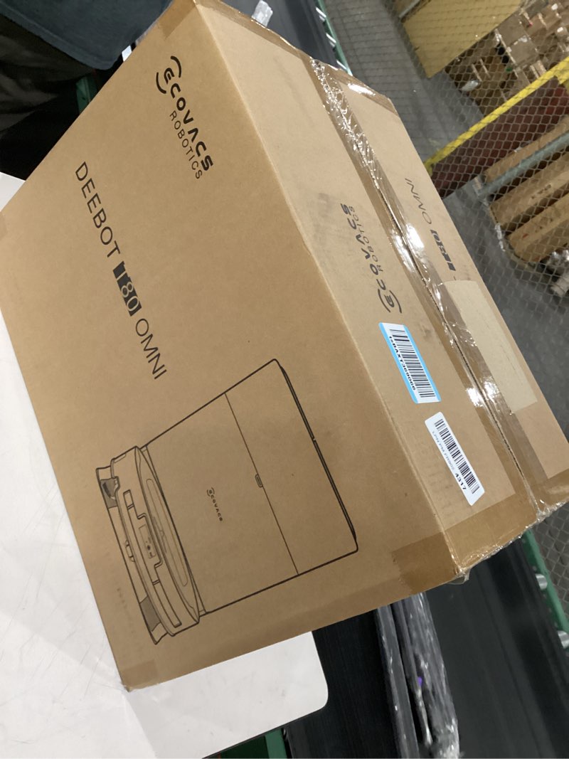 Condition photo showing Good Condition for ECOVACS DEEBOT T80 Omni Robot Vacuum and Mop, 18,000Pa Suction, OZMO Roller Mop with TruEdge, Zero-Tangle Brush, AI Navigation, All-in-One Station