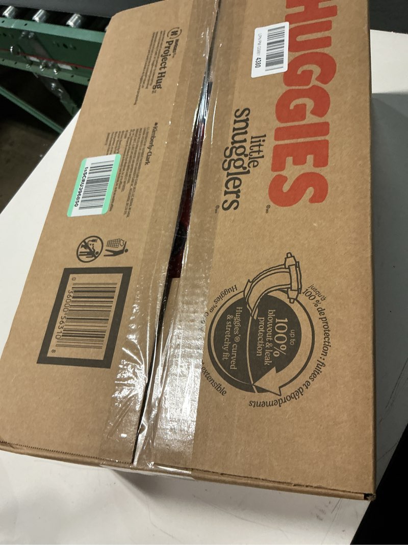 Condition photo showing New/Like New for huggies size 3 diapers, little snugglers baby diapers, size 3 (16-28 lbs), 168 count (6 packs of 28), packaging may vary size 3 168