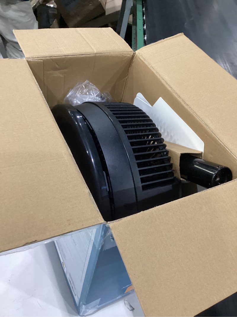 Condition photo showing Good Condition for ausic outdoor misting fan for patio, 30000mah rechargeable battery powered cordless pedestal fan, 12" oscillating portable cooling fan, standing fan with remote mister for camping/backyard black