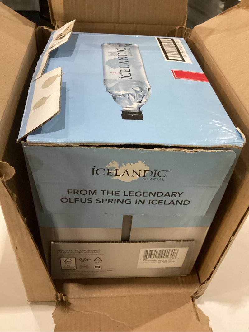 Condition photo showing Good Condition for icelandic glacial natural spring alkaline water, 33.81 fl oz (pack of 12), 405.6 fl oz