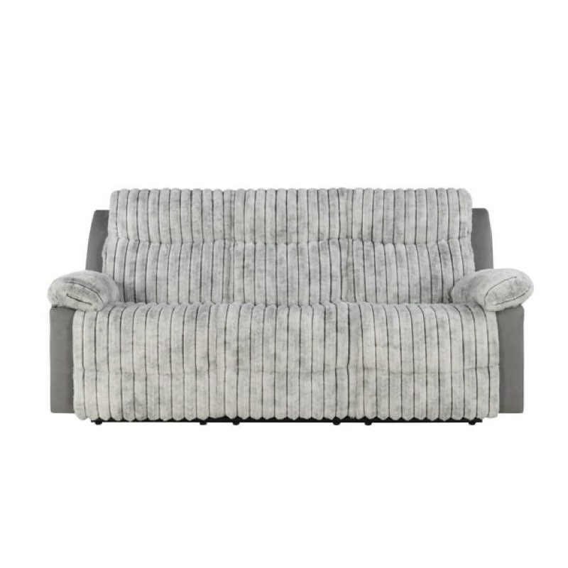U6028 GREY RECLINING SOFA/CONSOLE RECLINING LOVESEAT/GLIDER RECLINER
