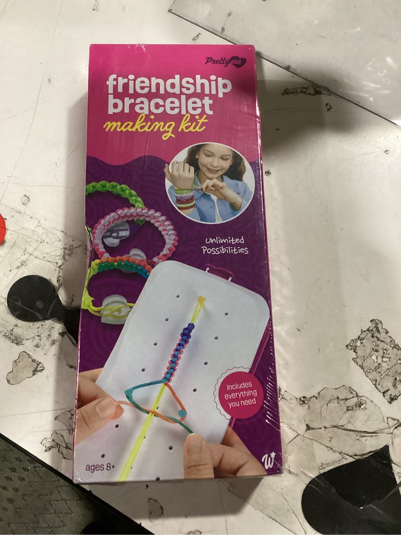 Condition photo showing New/Like New for pretty me friendship bracelet making kit for girls - crafts for girl - string bracelets maker - gifts for 8-12 year old kid - birthday gift ideas & kits toys ages 8, 9, 10, 11, 12 - kids age 8-12 olds