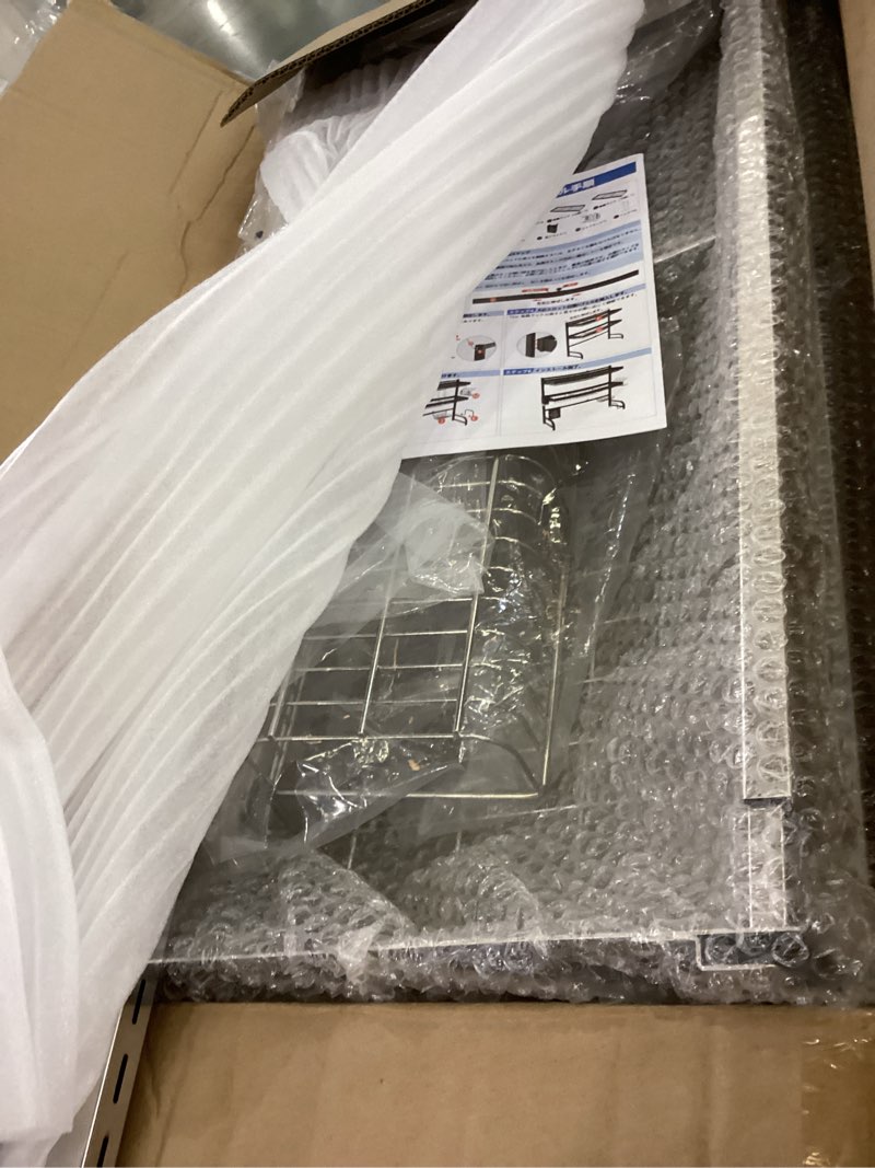 Condition photo showing Good Condition for 3 Tier Extra Large Stainless Steel Expandable Over The Sink Dish Drainer Drying Rack, Rust Proof Metal, Space Saving, Modern Silver Big Capacity Extendable Plate Strainers Above Kitchen Counter Silver Over Sink 3 Tier