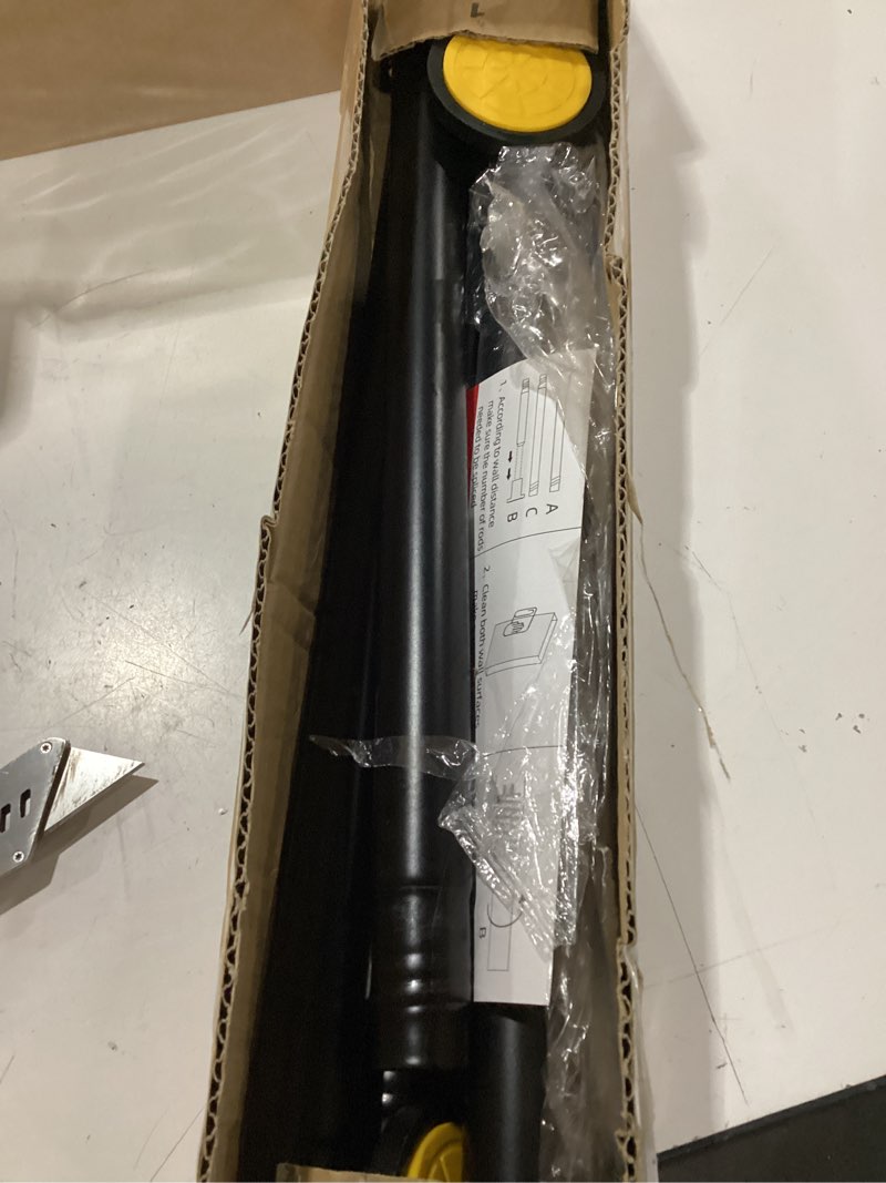 Condition photo showing Good Condition for corklatta 1" heavy duty black shower curtain rod 31 to 80 inch,adjustable | stainless steel tension curtain rod non slip, no drill shower rods for bathroom,easy install black 31-80