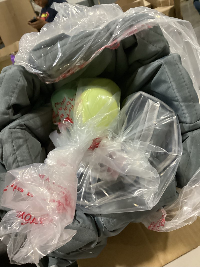 Condition photo showing Good Condition for TOREVSIOR Foldable Baby Playpen with Mat, 50"×50" Collapsible Play Pen for Babies and Toddlers, Indoor & Outdoor Kids Safety Play Pen, Portable Play Yard, Foldable Baby Playpen with 50 Ocean Balls Grey 50"×50"