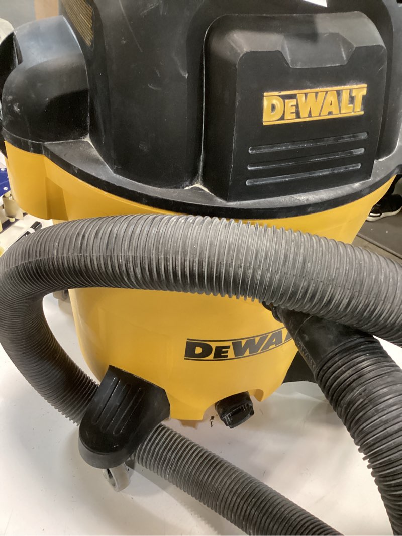 Condition photo showing As Is for 12 Gal. 5.5 HP Poly Wet/Dry Vacuum with Hose and Accessories