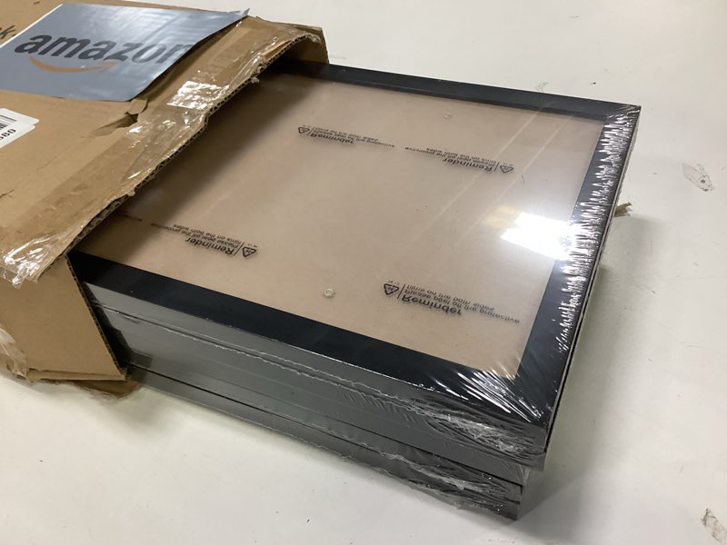 Condition photo showing Good Condition for 8x20 Picture Frame Set of 6, Black Frame for 8 x 20 Inch Picture Poster Photo, Light Weight and High Transparent 8 by 20 Frame for Wall - 6 Pack/Black/8"x20" 6 8x20