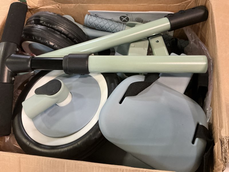 Condition photo showing Good Condition for newyoo toddler tricycle with push handle for 1-3 year old, toddler bike, birthday gifts and toys for boys and girls, 5 in 1 kids trike, convert to baby balance bike, green, tr007