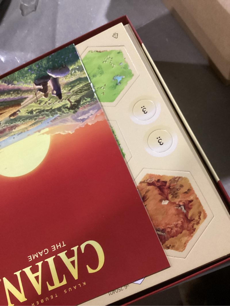Condition photo showing Good Condition for CATAN Board Game (6th Edition) Trade, Build & Settle in The Classic Strategy Game for Family, Kids & Adults, Ages 10+, 3-4 Players, 60-90 Min Playtime