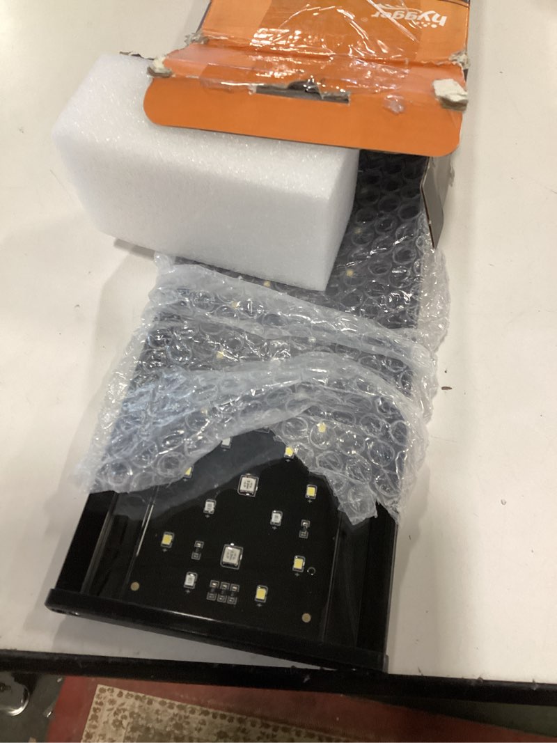 Condition photo showing Good Condition for hygger 42W 24/7 Lighting Aquarium LED Light, Sunrise-Daylight-Moonlight Mode and DIY Mode, Timer Adjustable Brightness Fish Tank Light with Extendable Bracket 7 Colors for Planted Tank 42W for 48~54inch Tank