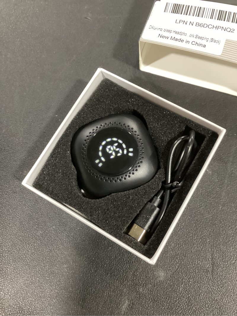 Condition photo showing Good Condition for Sleep Headphones, Invisible Sleep Earbuds for Side Sleepers, Mini Noise Blocking Sleep Earphones, Bluetooth 5.3 Tiny Hidden Earbuds for Work,Sleeping (Black)