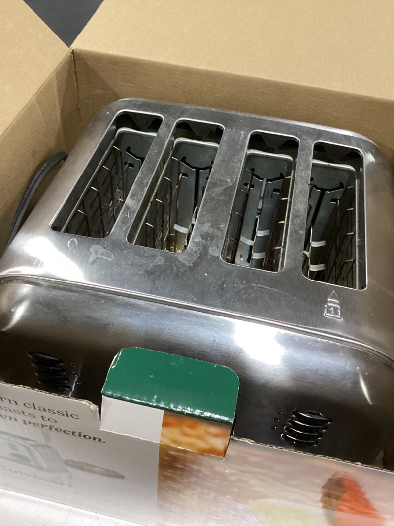 Condition photo showing As Is for Cuisinart 4-Slice Classic Toaster - Stainless Steel - CPT-180P1