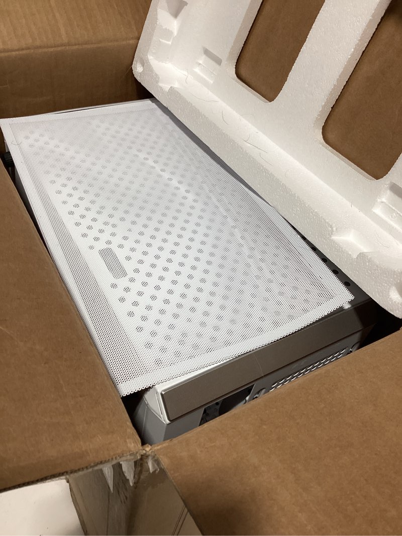 Condition photo showing Good Condition for Not tested Cooler Master Q300L V2 White Micro-ATX Tower, Magnetic Patterned Dust Filter, USB 3.2 Gen 2x2 (20GB), Tempered Glass, CPU Coolers Max 159mm, GPU Max 360mm, Fully Ventilated Airflow (Q300LV2-WGNN-S00)