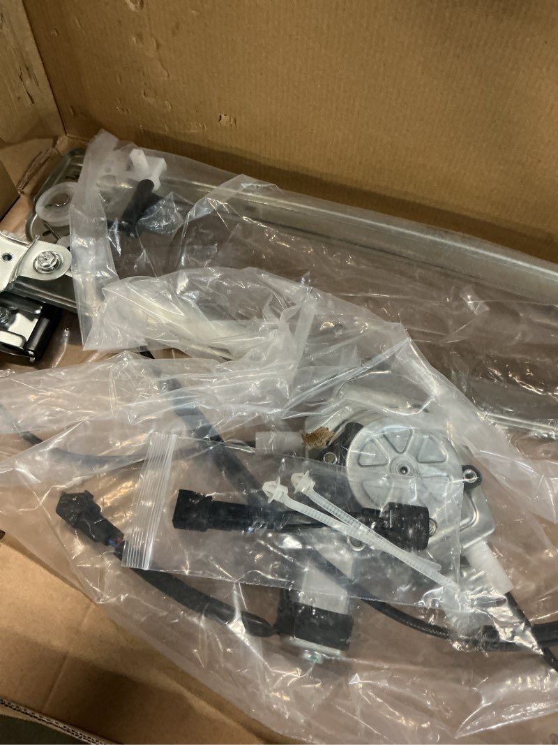 Condition photo showing As Is for front passenger side power window regulator with motor replacement for ford f150 2004 2005 2006 2007 2008 (standard or crew cab), 06 07 08 lincoln mark lt, right, 741-429