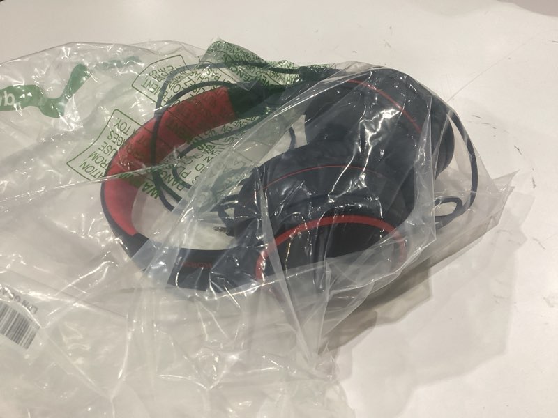 Condition photo showing Good Condition for r10 over-ear headphones with microphone, lightweight folding stereo bass headset with 1.5m no-tangle cord, portable wired headphones for smartphone tablet computer mp3 / 4 (black)