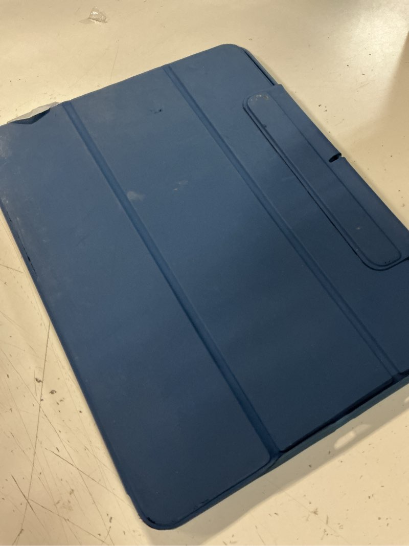 Condition photo showing Good Condition for esr for ipad air 13 inch case (2025/2024) m3/m2 with pencil holder, removable magnetic cover, vertical stand, fully supports pencil pro and pencil(usb-c), rebound 360 series, blue dark blue