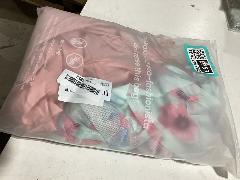 Condition photo showing Good Condition for rose gal rosegal plus size women sundress set flutter sleeves floral dress and lace-up cami dress pink_1 5x