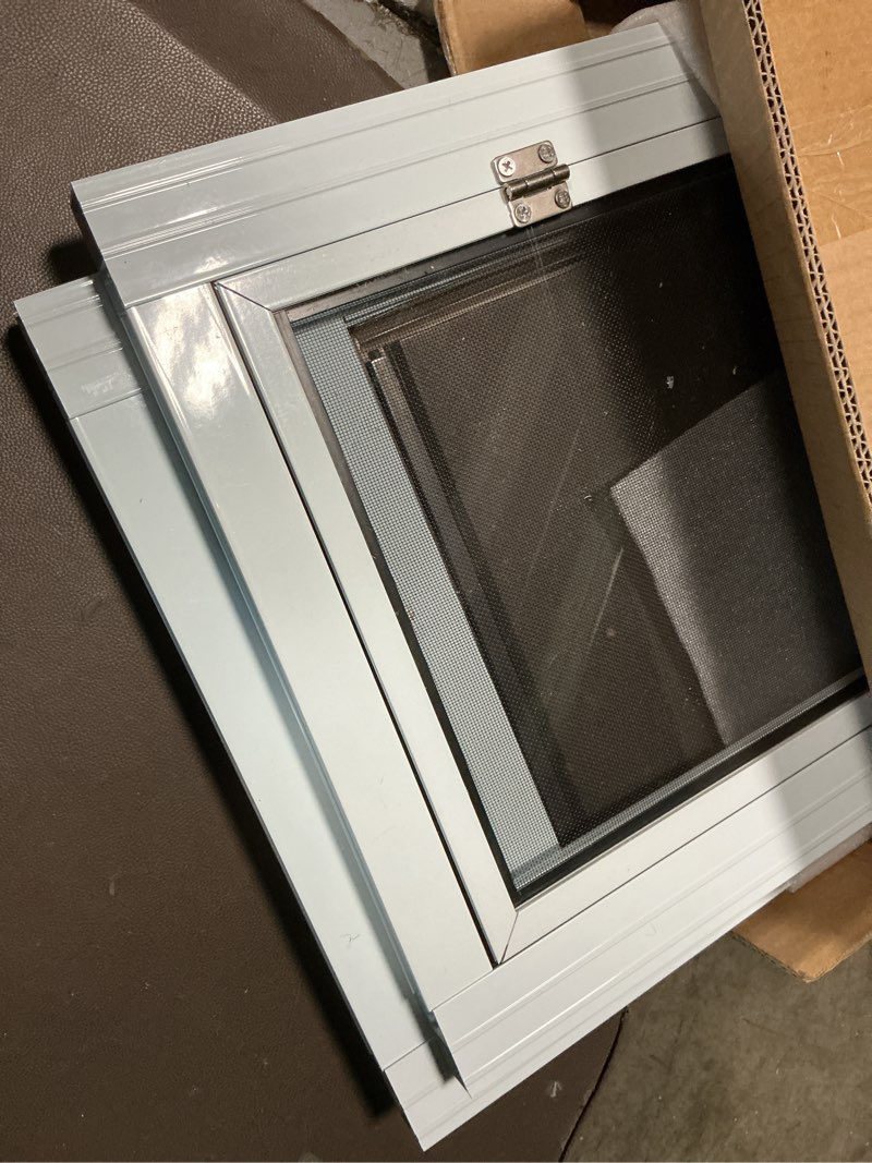 Condition photo showing As Is for dog door for sliding glass door, adjustable height 75 3/5" to 80" sliding door pet door insert with screen design, suitable for large dogs up to 75 lbs, new