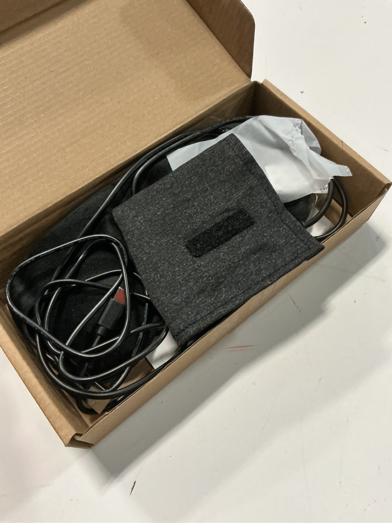Condition photo showing As Is for Heated Eye Mask - Rechargeable Electric Eye Mask for Dry Eyes, 2500 mAh Large Battery & Washable Cover, Eye Pad for Sleeping Black