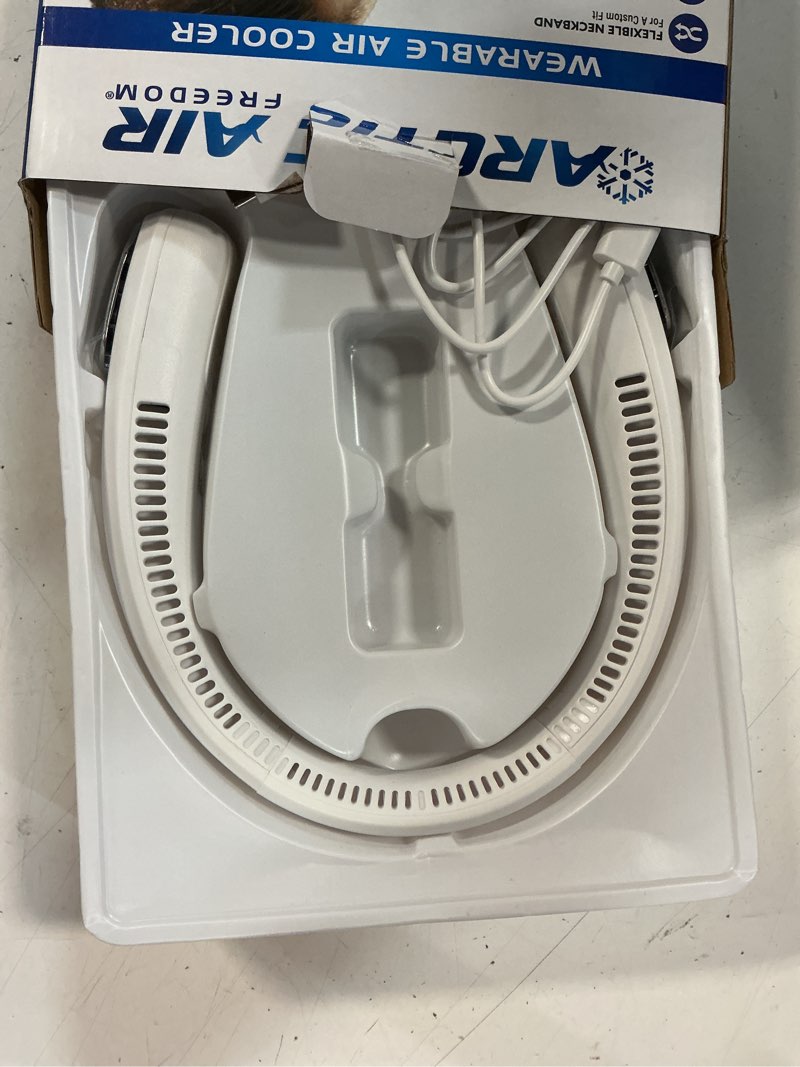 Condition photo showing Good Condition for arctic air freedom neck cooler, portable neck fan with 3 fan speeds, usb charging, 6-hour battery