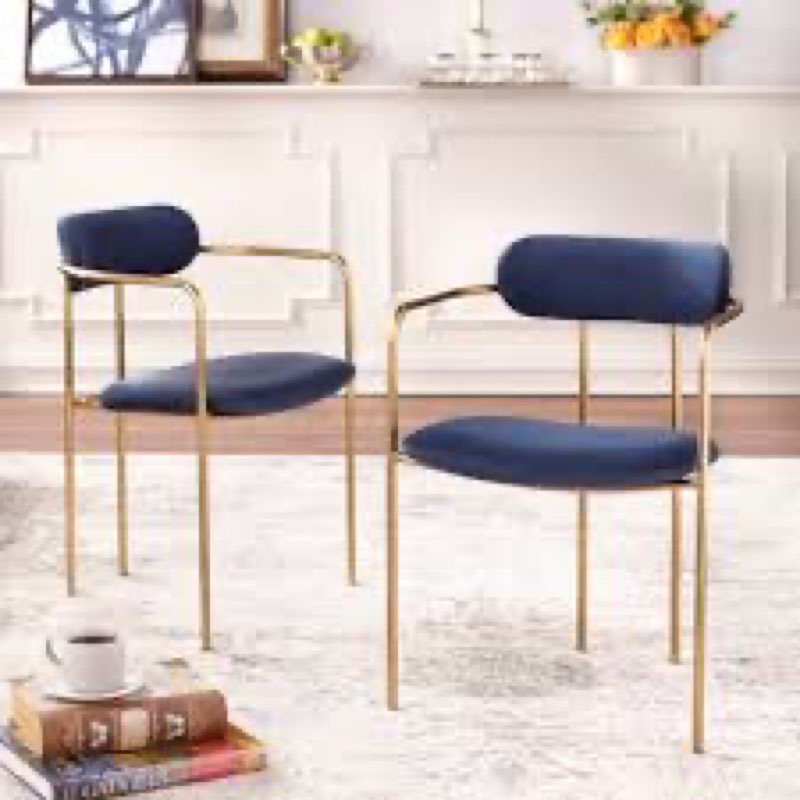 Corrigan Studio® Lindsey Arched Back Upholstered Side Chairs, Set of 2