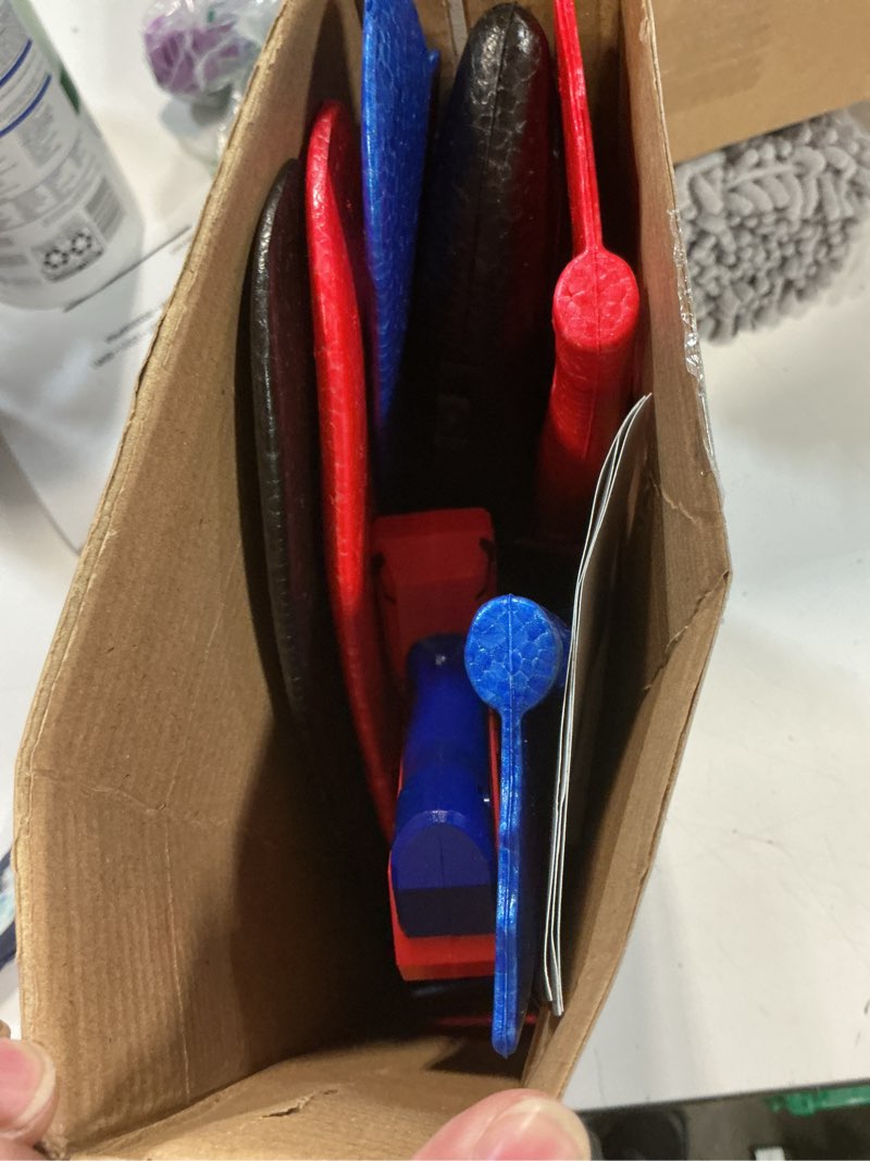 Condition photo showing Good Condition for cool airplane launcher toy with glowing eyes & web-pattern wings,2 flight modes outdoor games for kids,boys toys age 3-12,birthday gifts for 3 4 5 6 7 8 9 10 11 12 year old,kids gift(red&blue&black)