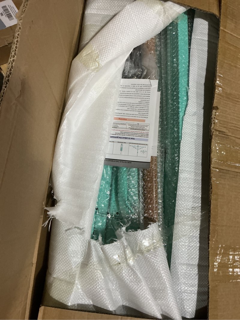 Condition photo showing As Is for Gymnastic Bar for Kid and Teenage Ages 3-25, 5 FT / 6 FT Base Length, 5 FT / 6 FT Height, Gymnastic Kip Bar Horizontal Bar for Gymnast, Gymnastic Training Equipment for Home and Club Use