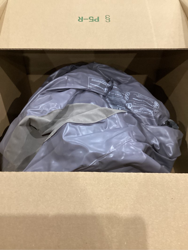 Condition photo showing As Is for similar to not exact intex 64417ed 22in queen dura-beam comfort plush high-rise inflatable air mattress with built in pump for travel and camping, 600lb weight capacity