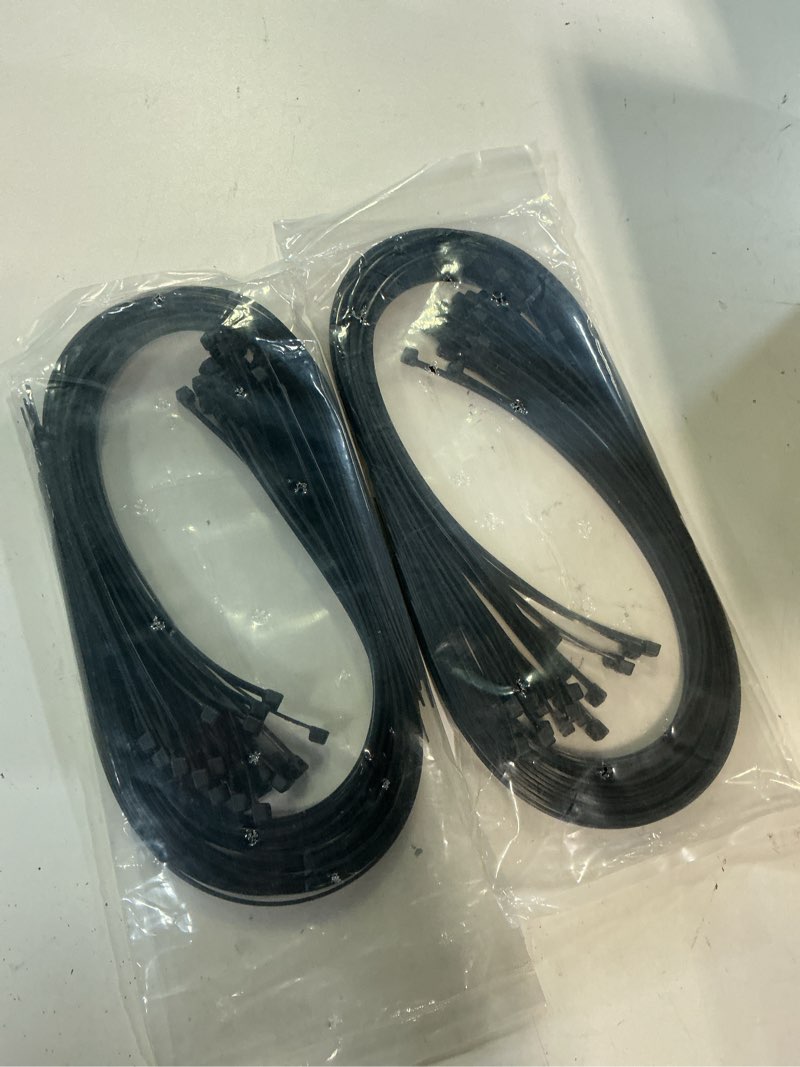 Condition photo showing New/Like New for zip ties 18 inch (100 pack), black, 60lb tensile strength, uv resistant cable ties for indoor and outdoor use, by tantti supply 18" (100 pack)