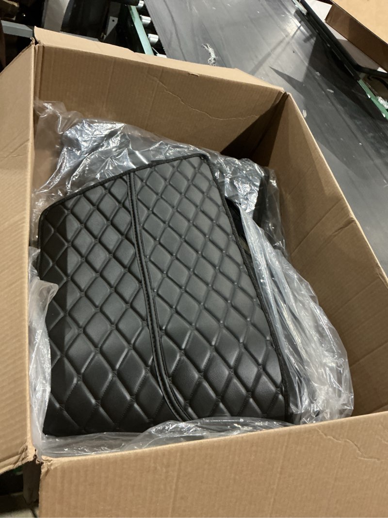 Condition photo showing As Is for quilted vinyl foam fabric faux leather upholstery fabric faux leather fabric for diy craft sewing interior vehicle sofa chairs car seats auto interior headliner(size:1.5x3m,color:1) 1.5x3m 1