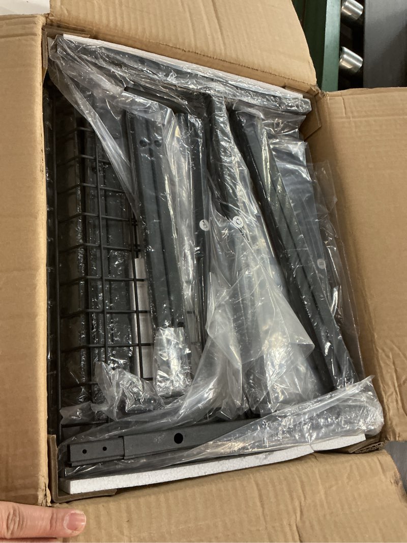 Condition photo showing Good Condition for Microwave Kitchen Cart with Push Handle, 3 Tier Rolling Cart with 2 Lockable Wheels, Vintage Kitchen Storage Cart with 210Lbs Capacity for Kitchen Island, Restaurant, Coffee Bar, Living Room, Office Brown Wood Large