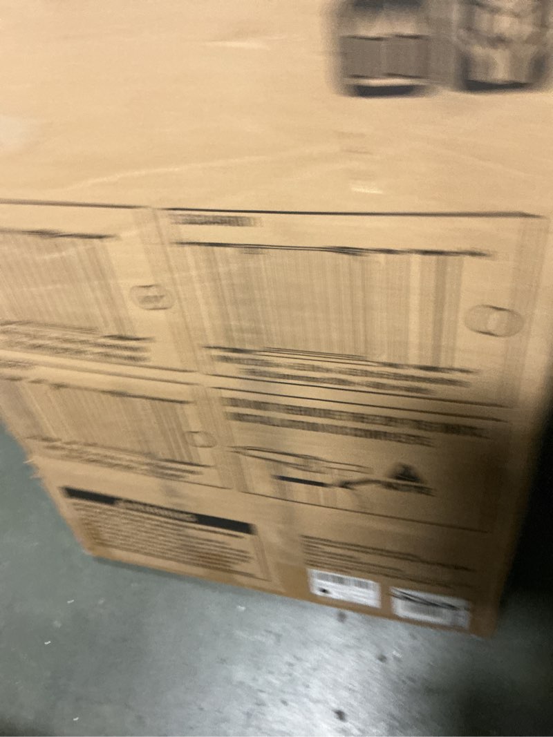 Condition photo showing New/Like New for 34\" Extra Tall Baby Gate for Stairs, Auto Close Stroller Friendly Dog Gate Indoor for Doorways, Pressure Mounted 29\"-40\" W Baby Gate, Easy Walk Through Gate for Children & Pets, Black Black 29-40\"Wide, 34\"Tall