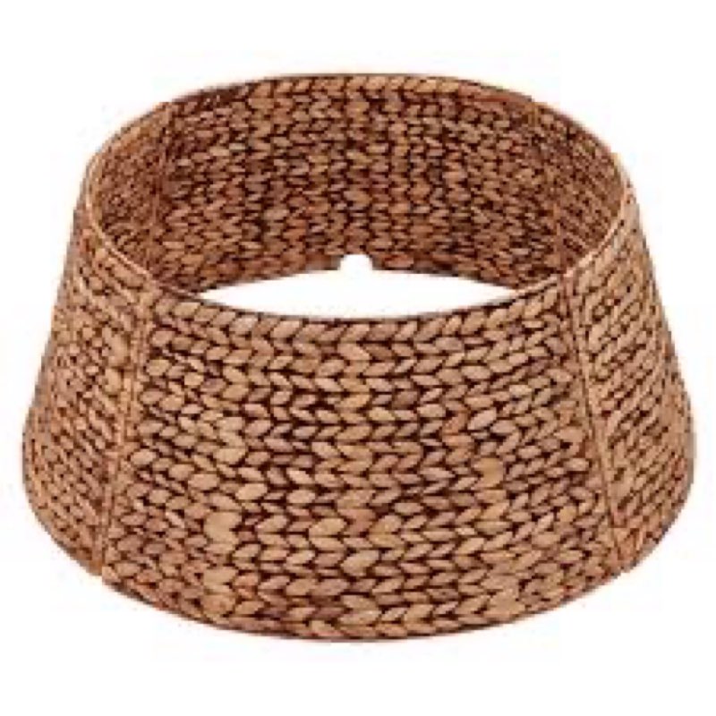 CENBOSS Rattan Christmas Tree Collar, Wicker Tree Skirt & Stand Base Cover (Natural, 42 inch)
