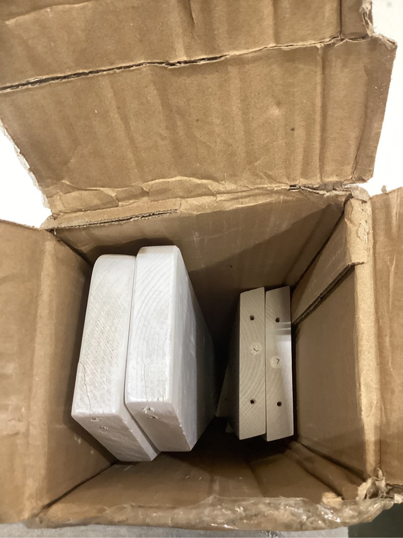 Condition photo showing As Is for 50" 55" 60" White Wood Bunk Bed Ladder, Lofted/Dorm/RV Bed Bunkbed Ladders with 4in Extra Wide Steps and Non-Slip Pads, Replacement Wooden Ladder for Motorhome/Camping (White, 50in /127cm) 50 inches White