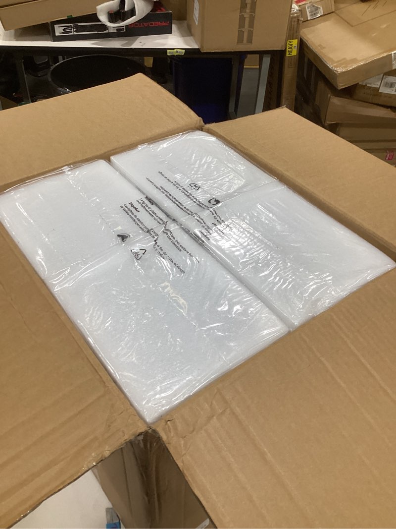 Condition photo showing New/Like New for 4Pack 18inch Outdoor Wall Light Fixtures, Exterior Waterproof Modern Matte Black Wall Lamps with Glass Shades,E26 Sockets Porch Light for Front Door Patio Entryway