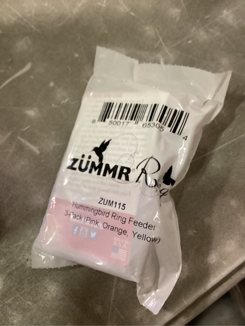 Condition photo showing New/Like New for (3-Pack) - ZUMMR Hummingbird Ring Feeder (Red  Green and Blue)