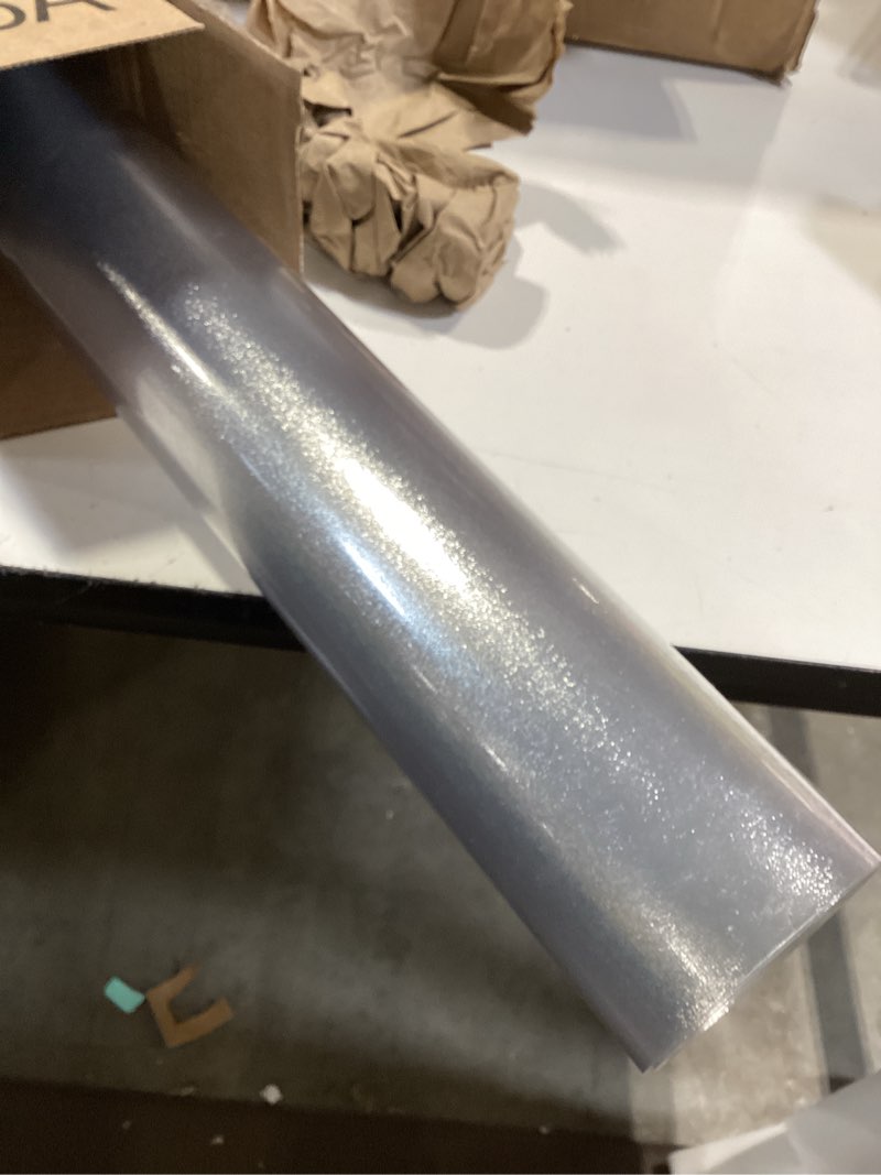 Condition photo showing Good Condition for frosted clear table protector 30 x 72 inch, 2mm thick plastic table cover, waterproof pvc clear table cover protector, desk protector mat, writing desk pad for desktop, coffee & dining room table 30" x 72" (rectangular) frosted 2mm