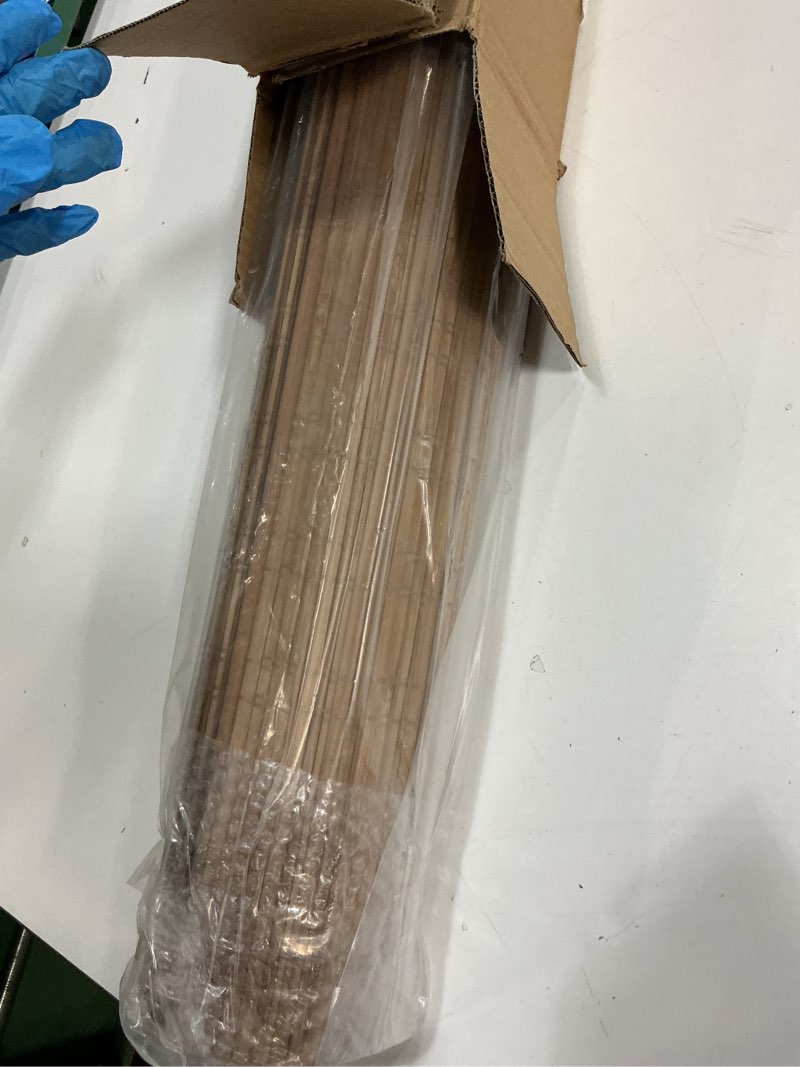 Condition photo showing New/Like New for LazBlinds No Tools No Drill Cordless Bamboo Roman Shades, Light Filtering Window Treatment, Roll Up Bamboo Blinds for Window 20'' W x 64'' H, Tuscan B Tuscan B 20'' W x 64'' H