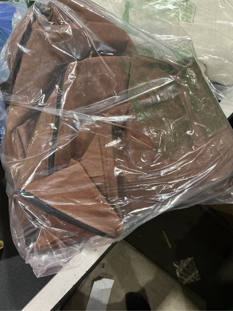 Condition photo showing New/Like New for Dog Crate Cover 24 Inch Thickened Dog Kennel Cover Windproof Puppy Cage Cover with Mesh Windows on Both Sides Portable Crate Covers for Dogs Cages Fit for Indoor/Outdoor Use 24.0"L x 18.0"W x 20.0"H Brown