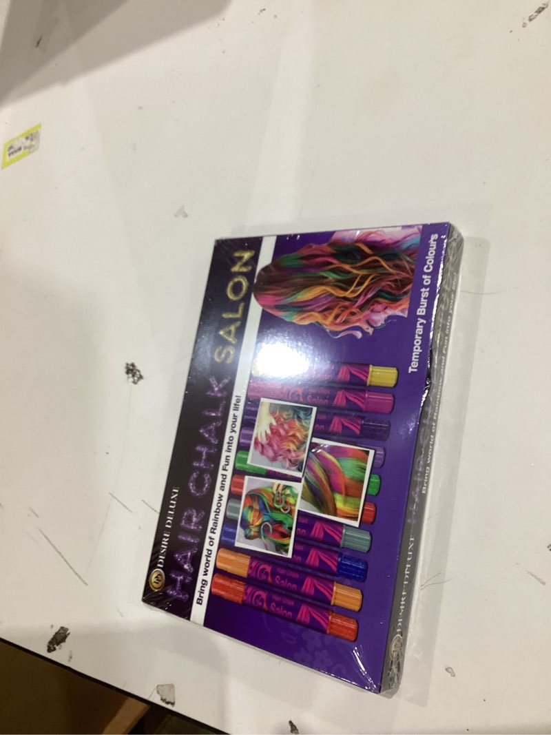 Condition photo showing New/Like New for Desire Deluxe - Girls Gifts Hair Chalk 10 Temporary Non-Toxic Easy Washable Hair Dye Colourful Pens